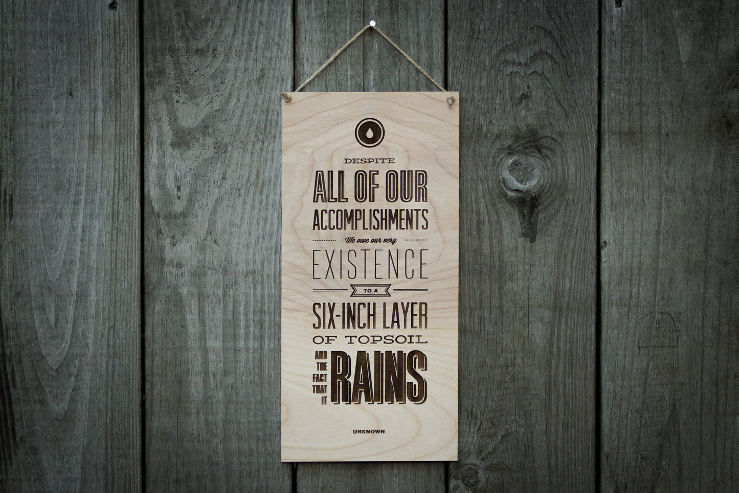 "Topsoil and Rain" Wall Art