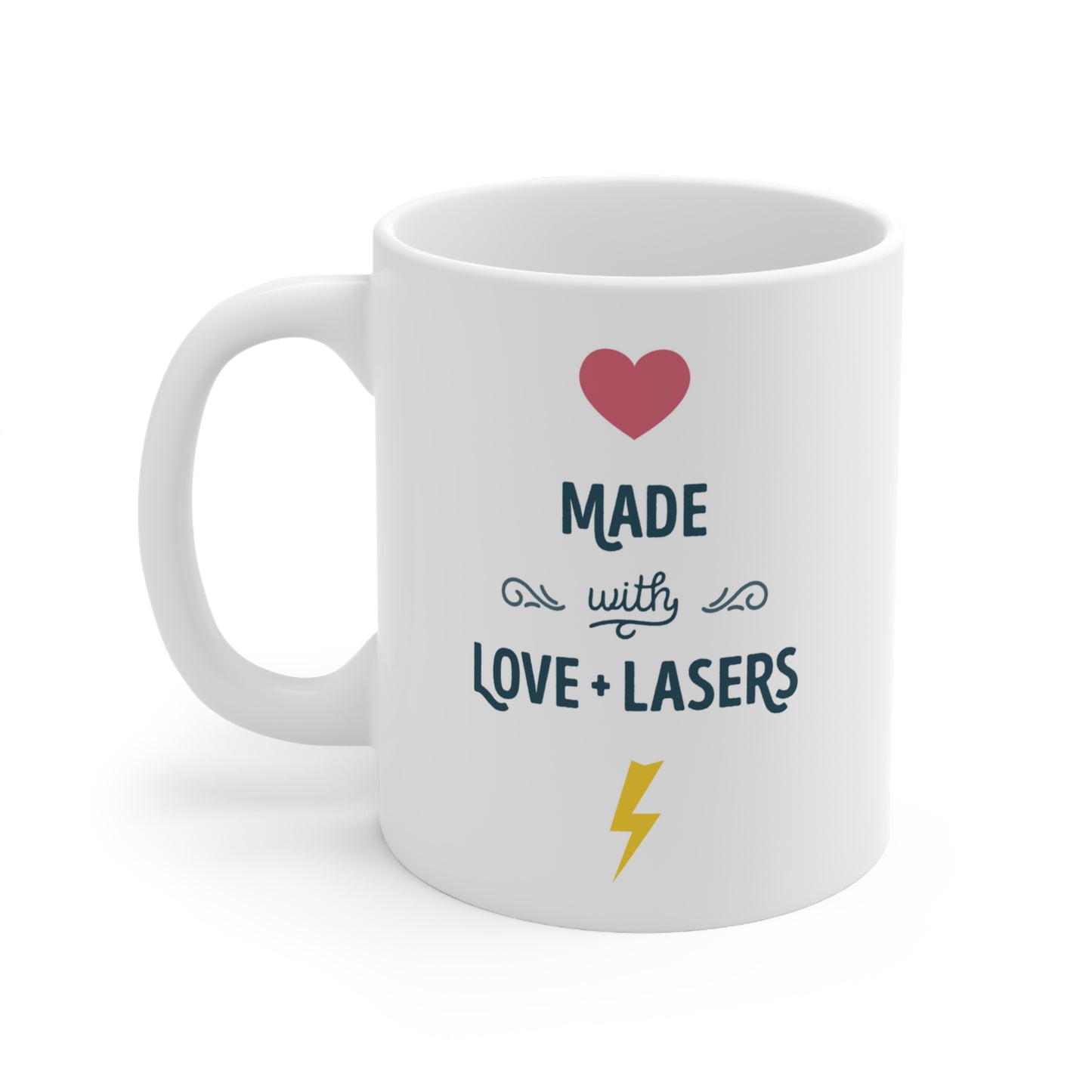 Love + Lasers Ceramic Mug