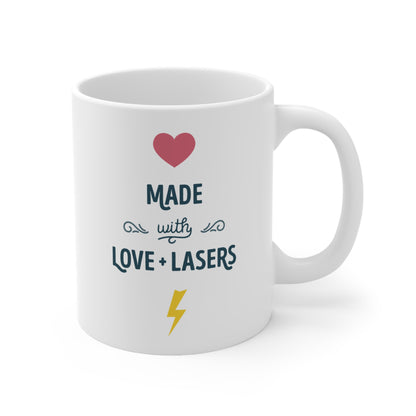 Love + Lasers Ceramic Mug