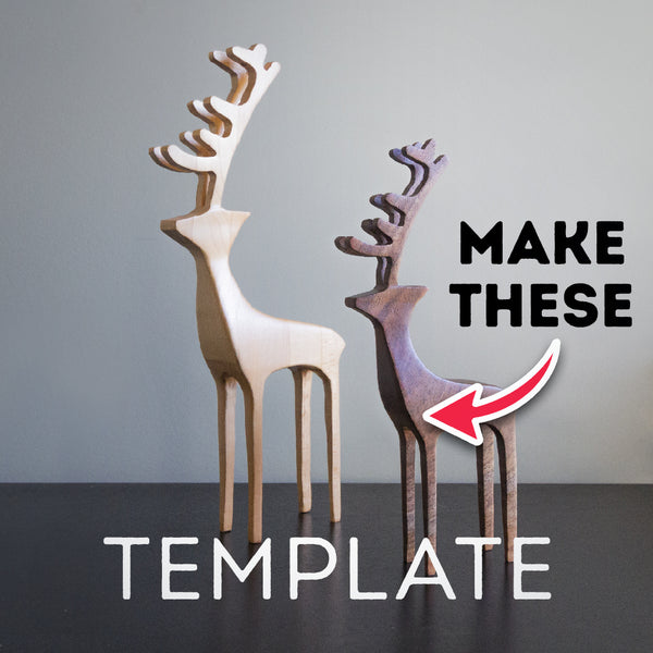 Bandsaw Reindeer Template Farbulous Creations