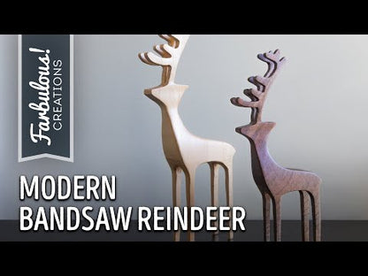 Bandsaw Reindeer Template