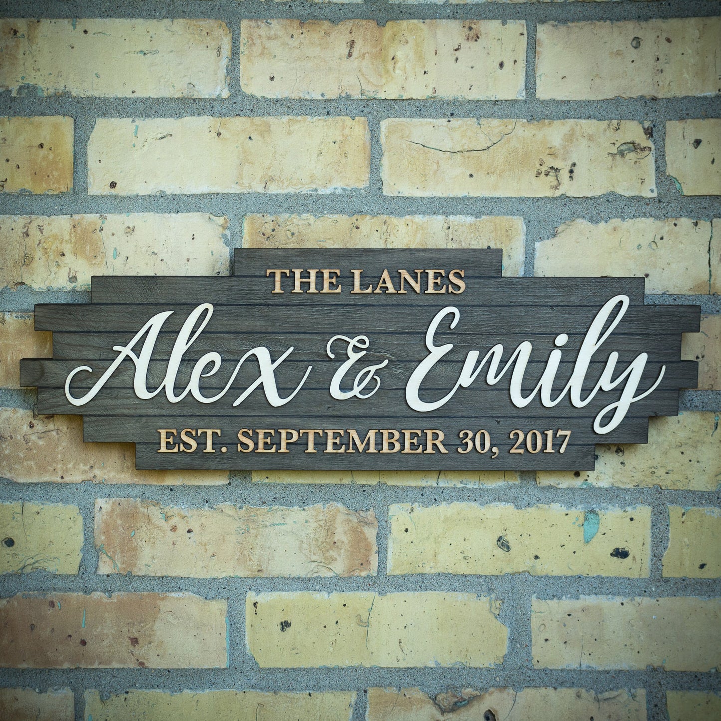 "Wedgewood" Wedding Name Sign