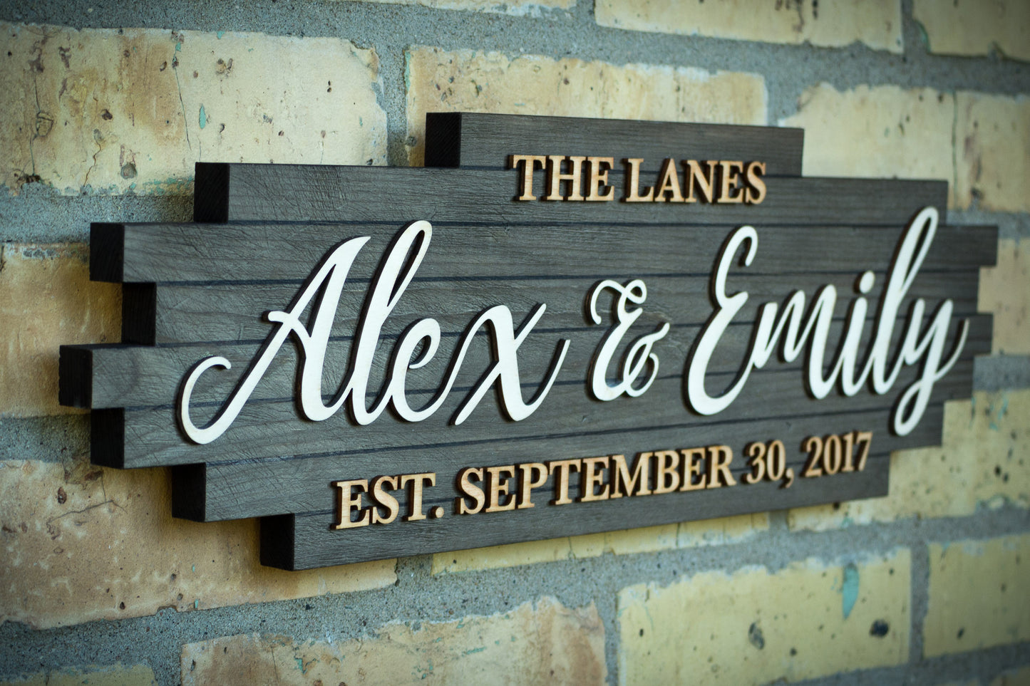 "Wedgewood" Wedding Name Sign