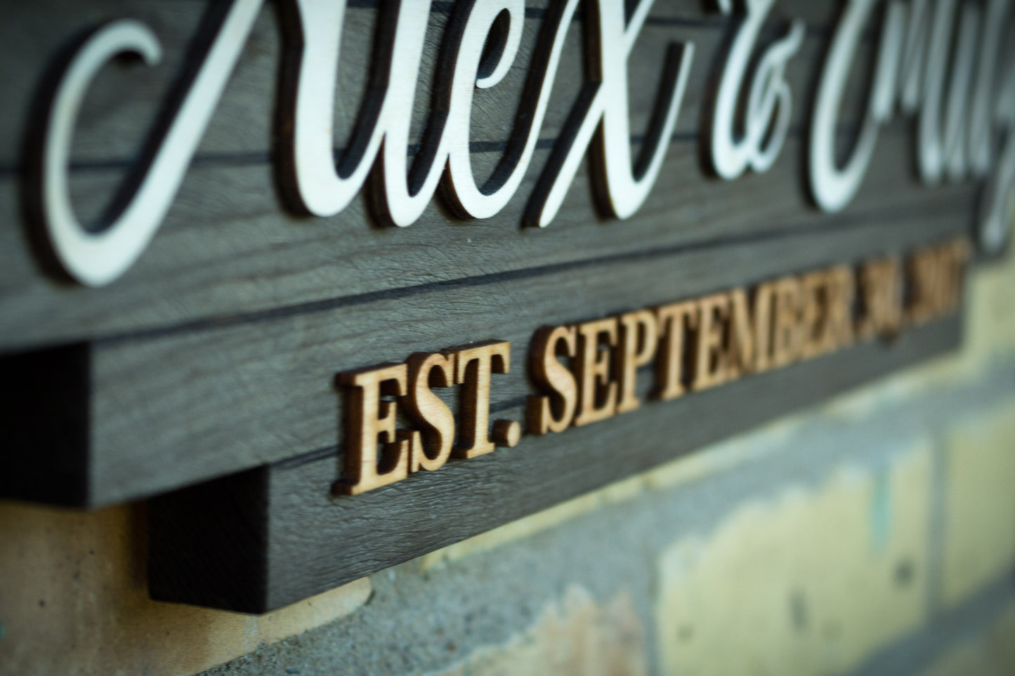 "Wedgewood" Wedding Name Sign